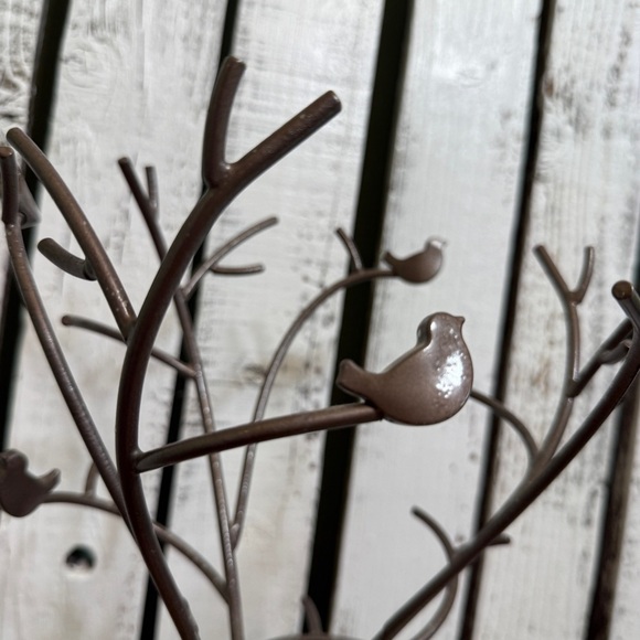 Jewelry Tree Metal Decor Birds Branches  Rings Bracelets Necklaces Cottage Boho‎ - Picture 6 of 9